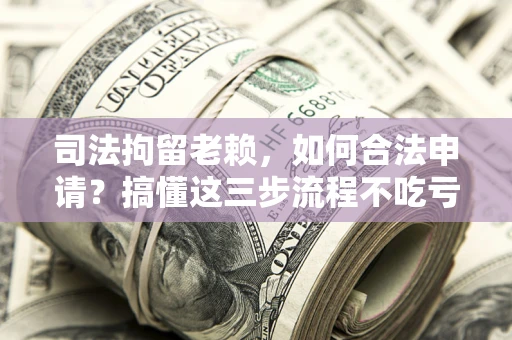 北京司法拘留老赖，如何合法申请？搞懂这三步流程不吃亏！