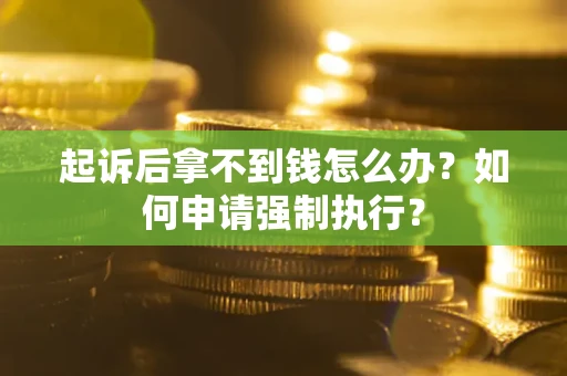 北京起诉后拿不到钱怎么办？如何申请强制执行？